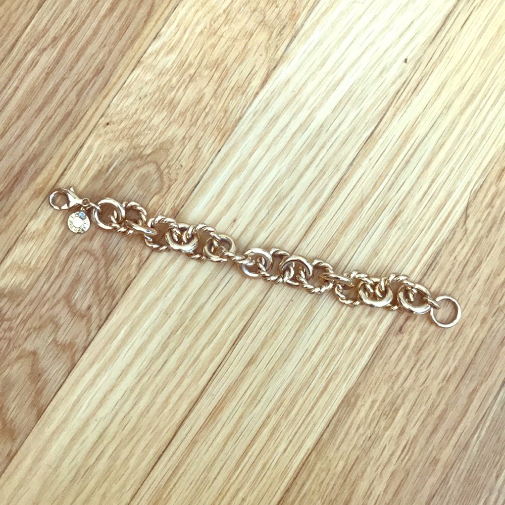 Jcrew Gold Knotted Bracelet